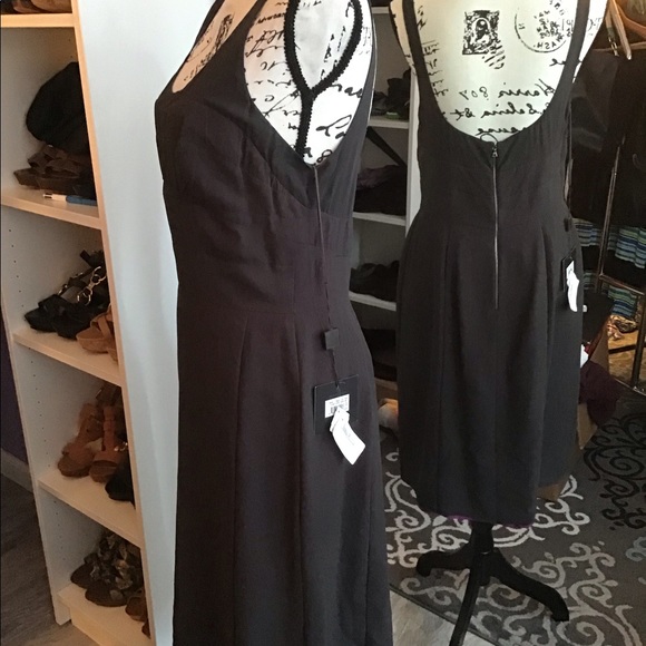 Narciso Rodriguez Black Silk Midi Dress 8 - Picture 3 of 8